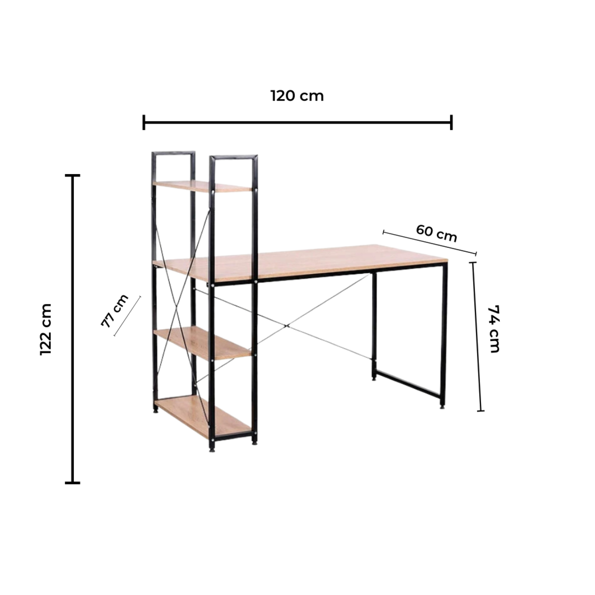 Escritorio De Oficina Trinidad 120x122cm-1