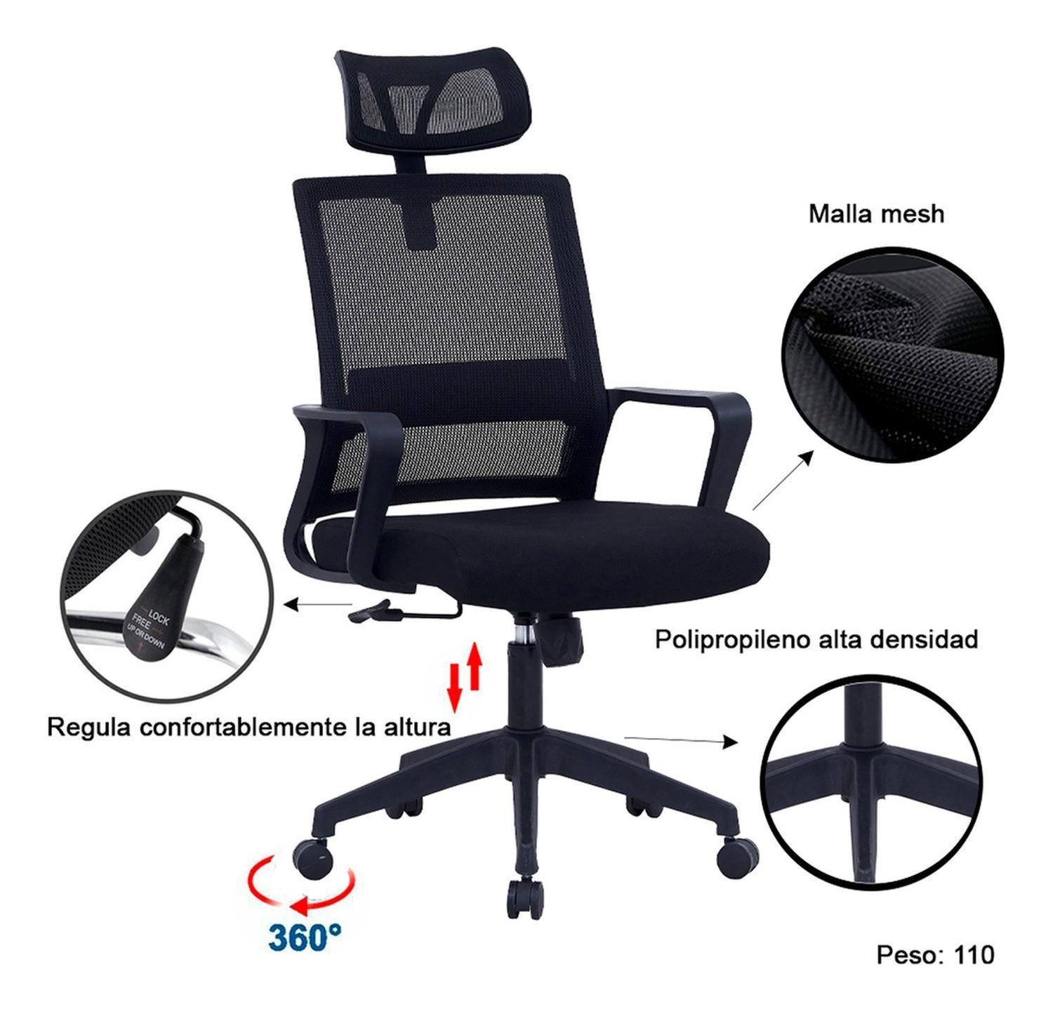 Silla De Oficina Mesh Miami-2