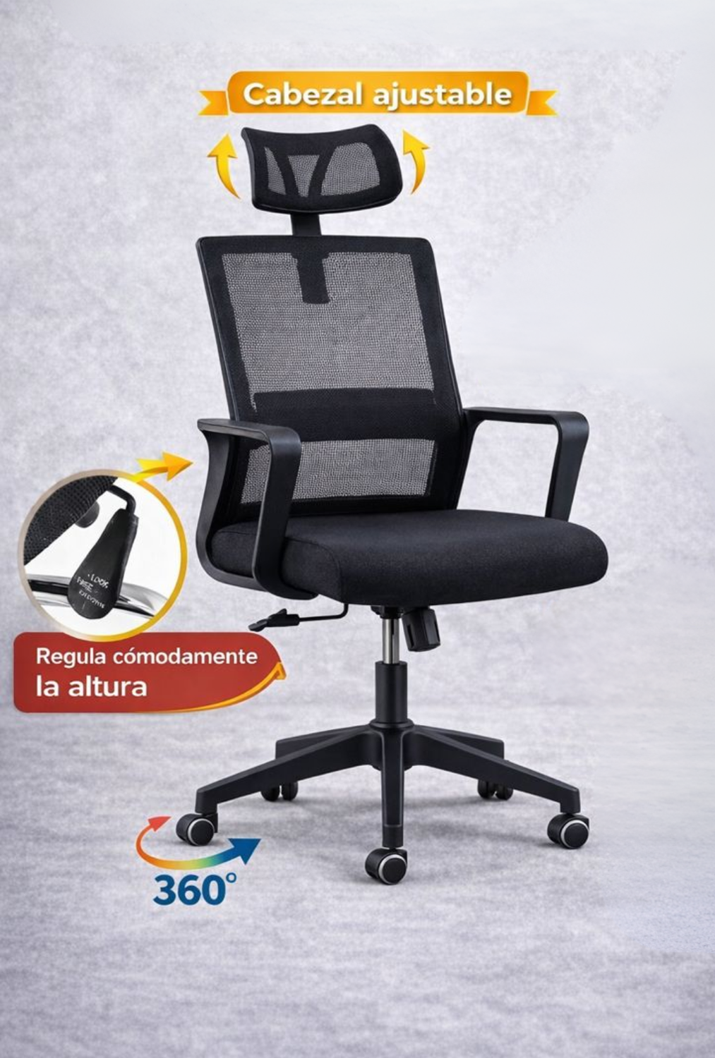 Silla De Oficina Mesh Miami-4