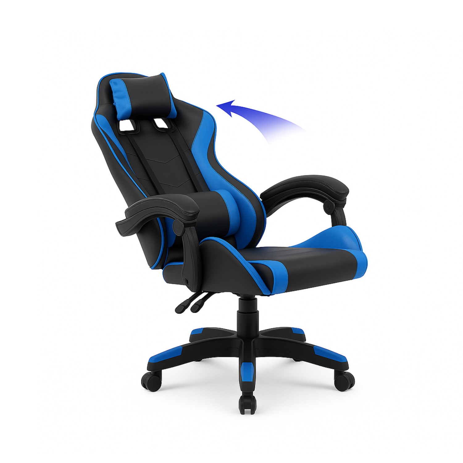 Silla Gamer Color Azul-5