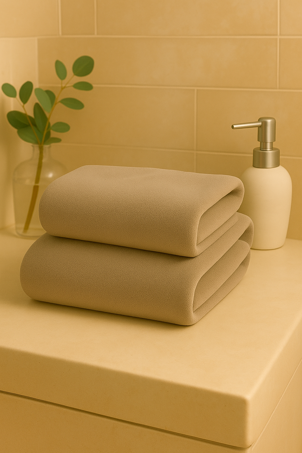 Toalla Taupe Microfibra 070x130-2