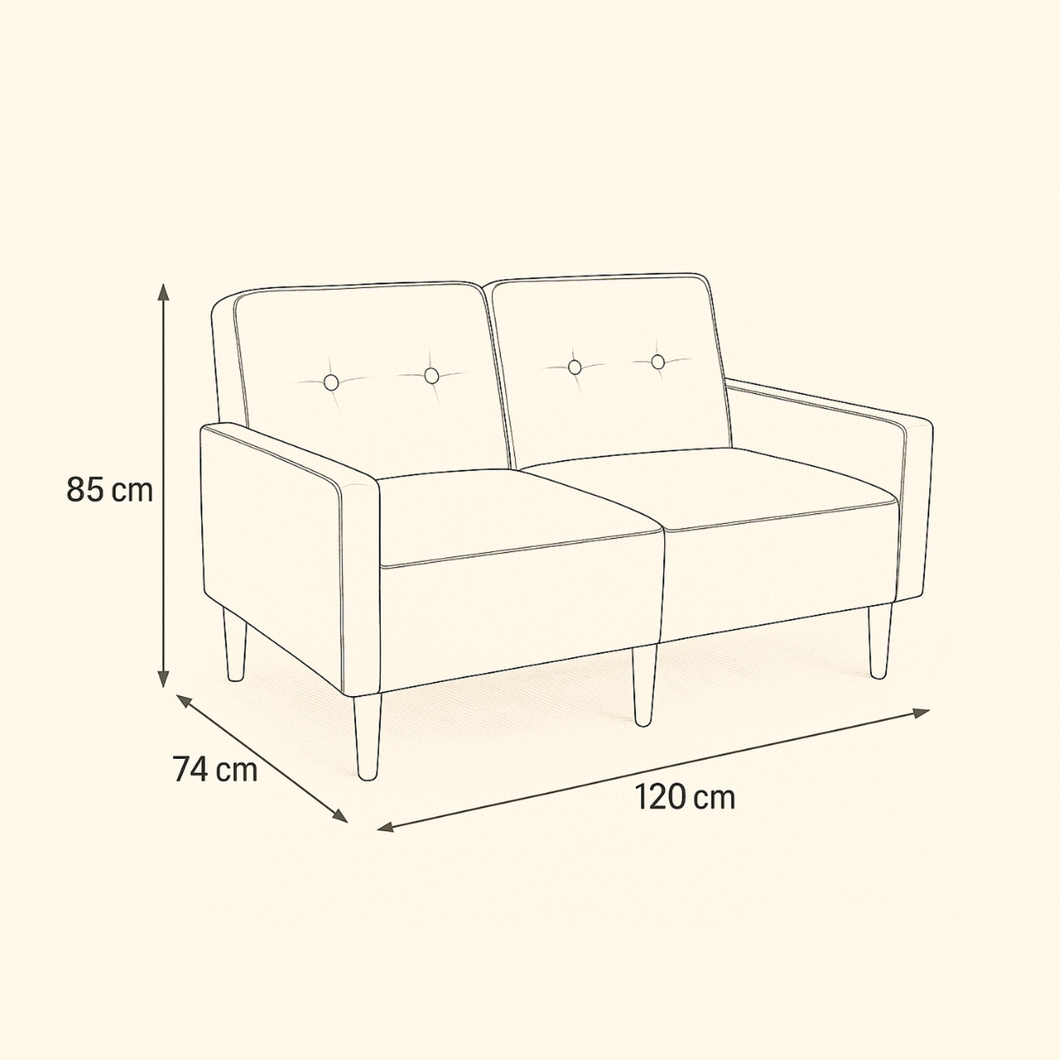 Sofa de Lino Dinamarca-4