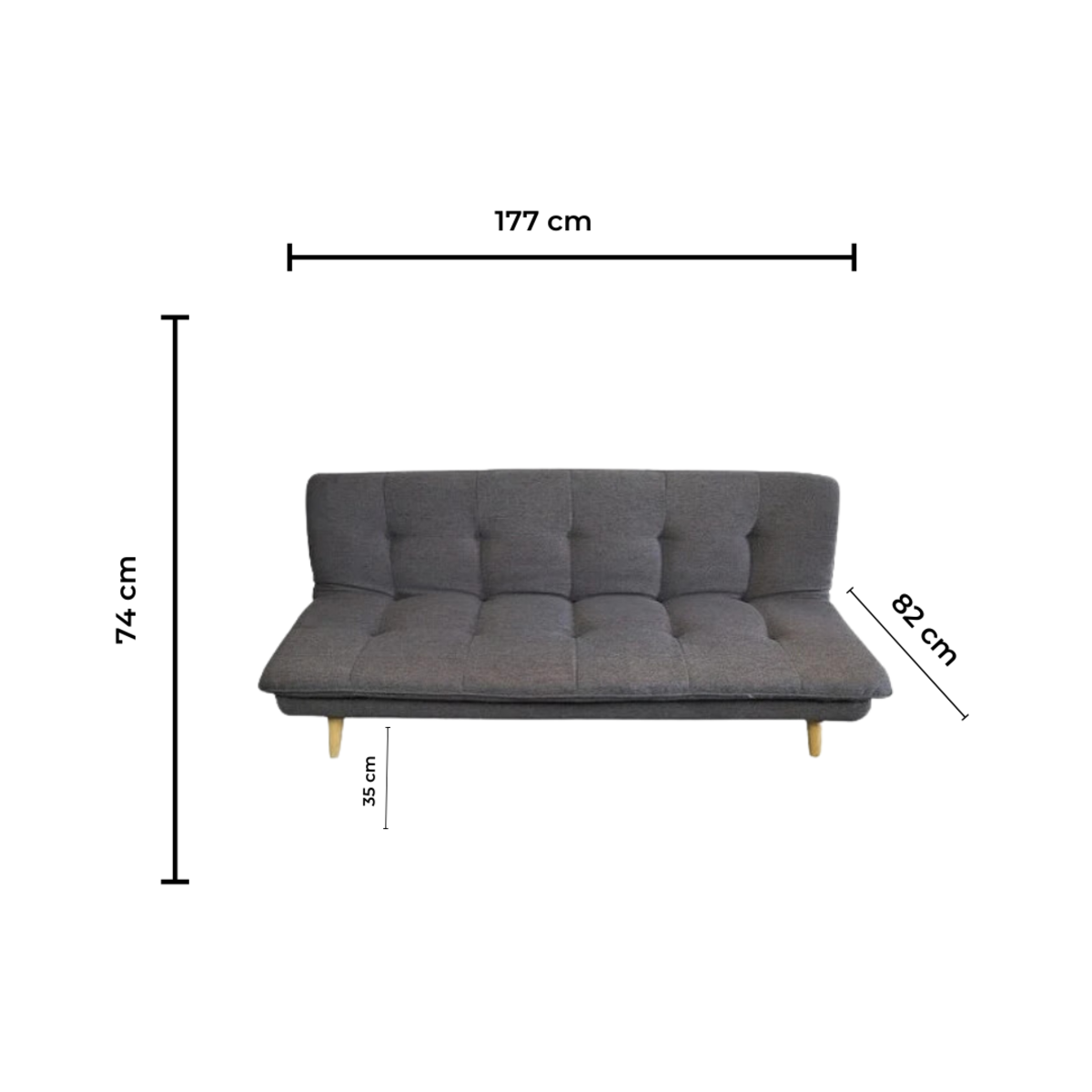 Futón Sofá Cama Sillón Mónaco-1