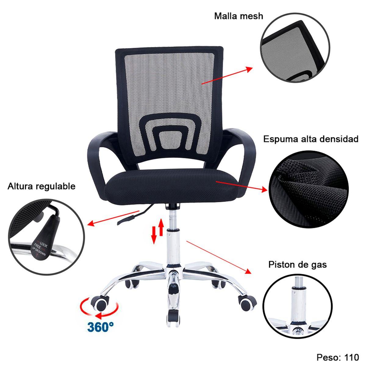Silla Ejecutiva de Oficina PC Escritorio Giratoria Dallas-2