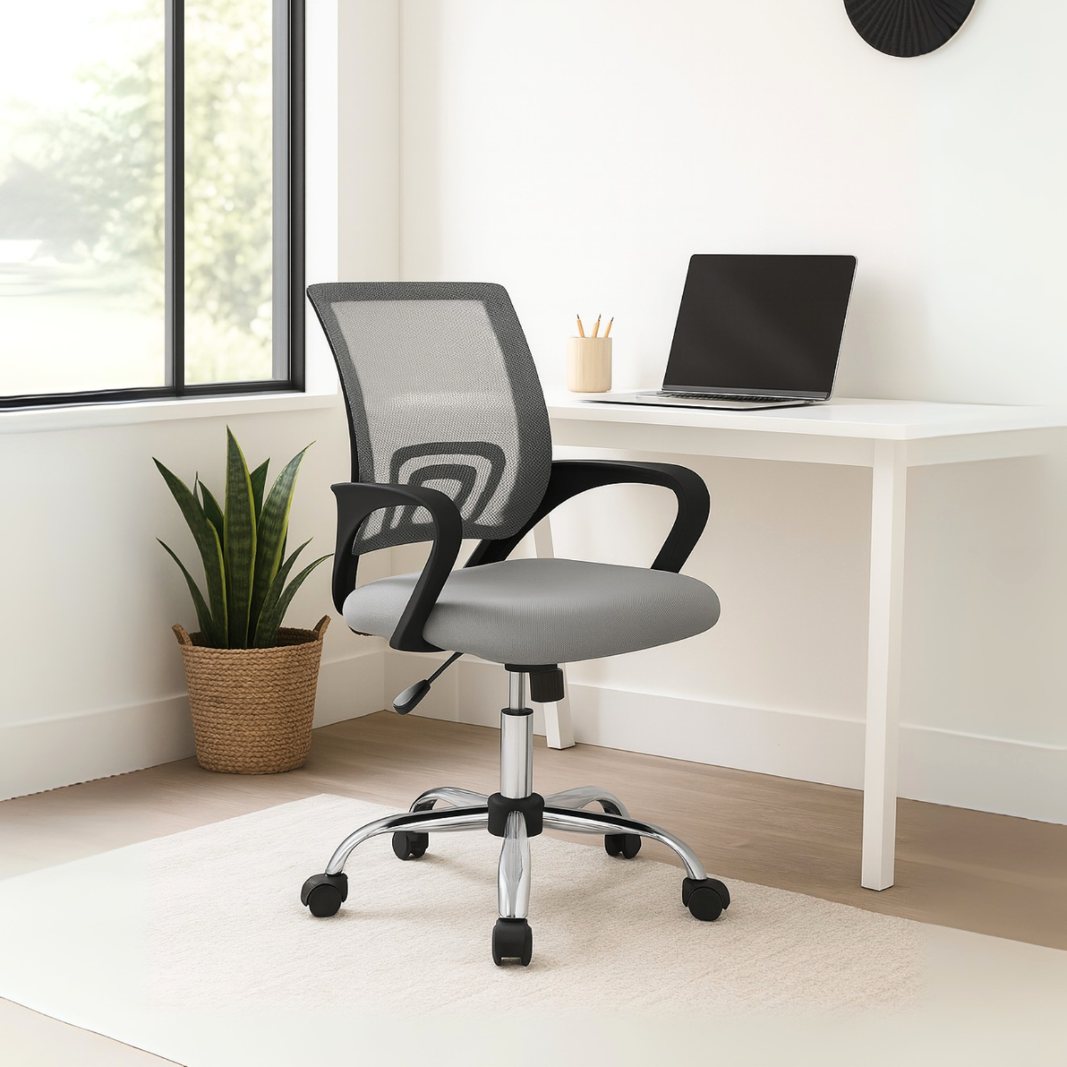 Silla de Oficina Dallas Gris-5