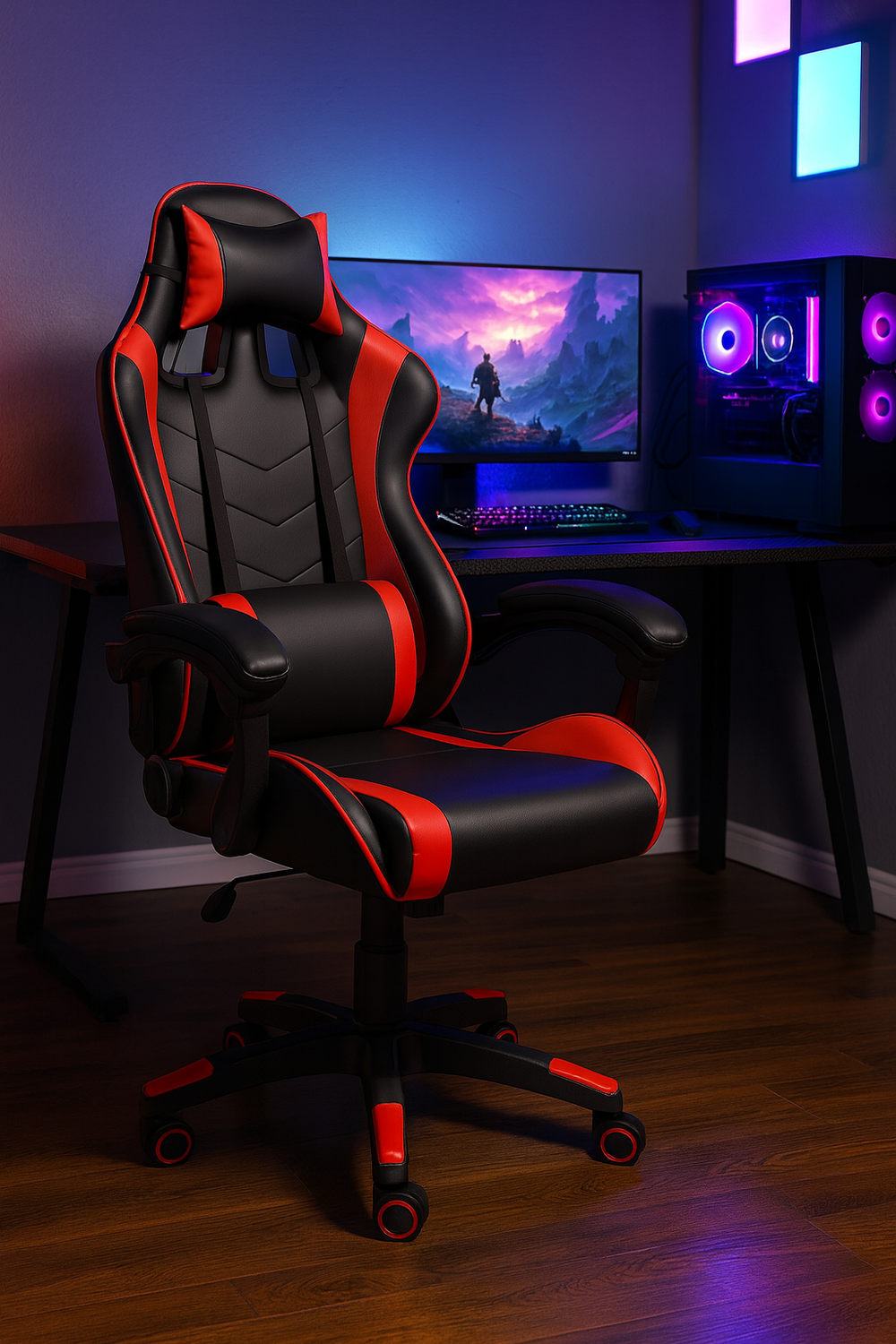 Silla Gamer Color Roja-2