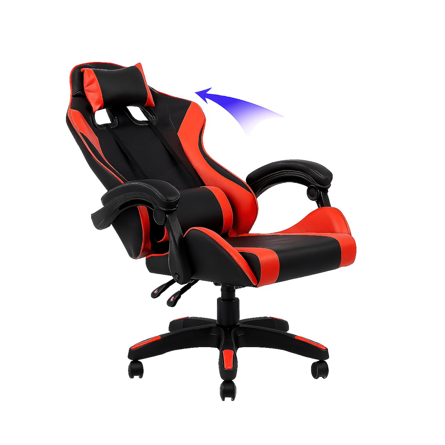 Silla Gamer Color Roja-5