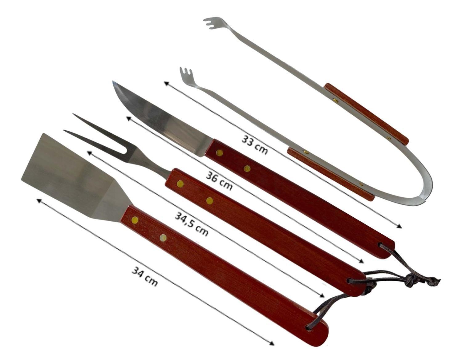 Set Parrillero De 4 Utensilios Para Barbarcoa-2