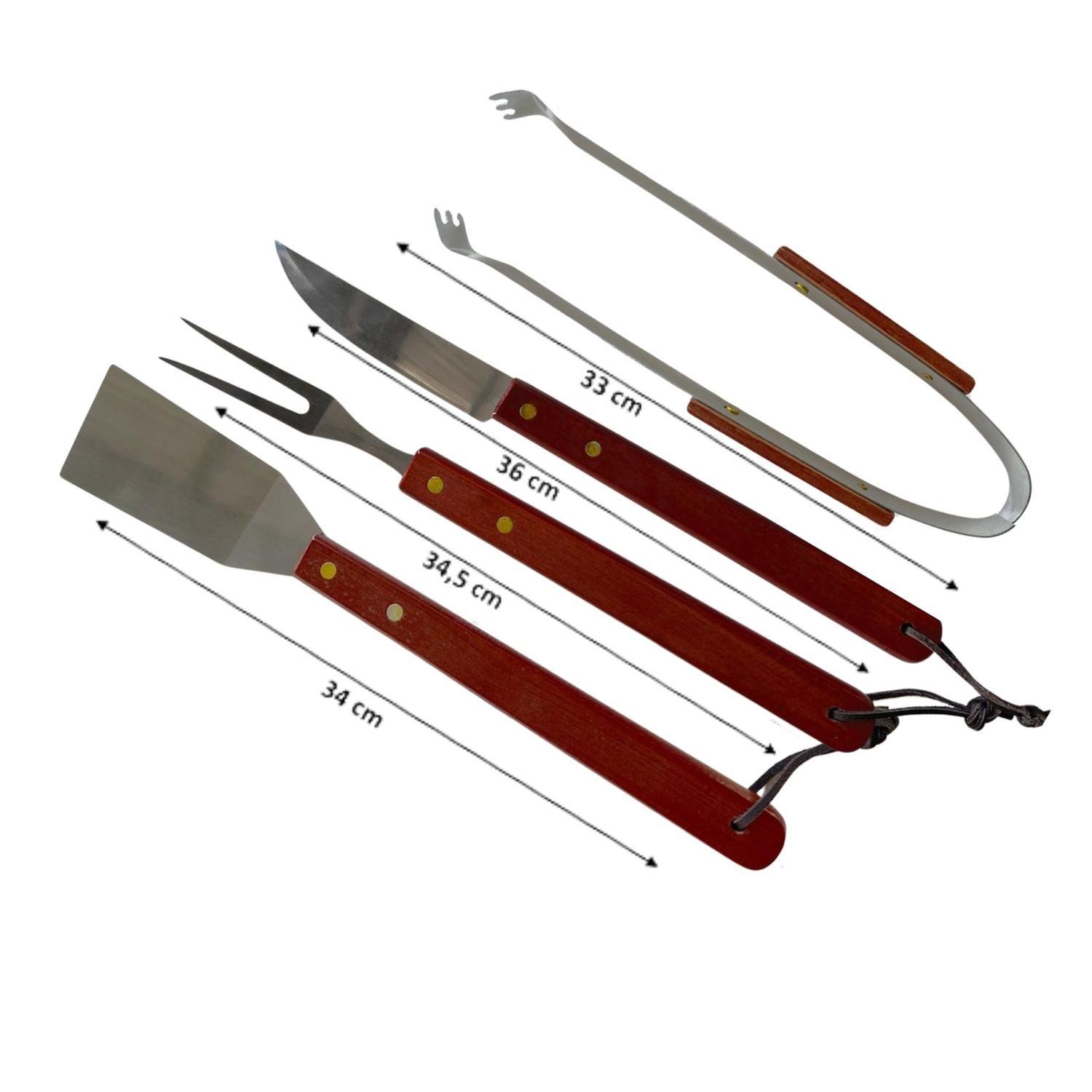 Set Parrillero De 4 Utensilios Para Barbarcoa-5