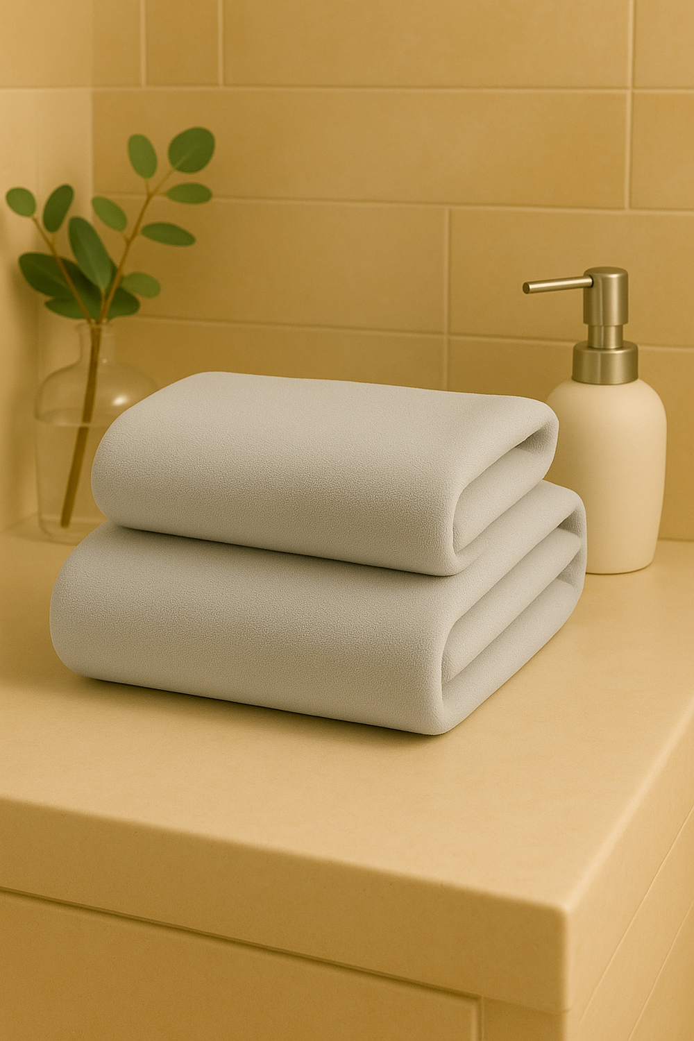 Toalla Gris Microfibra 070x130-2