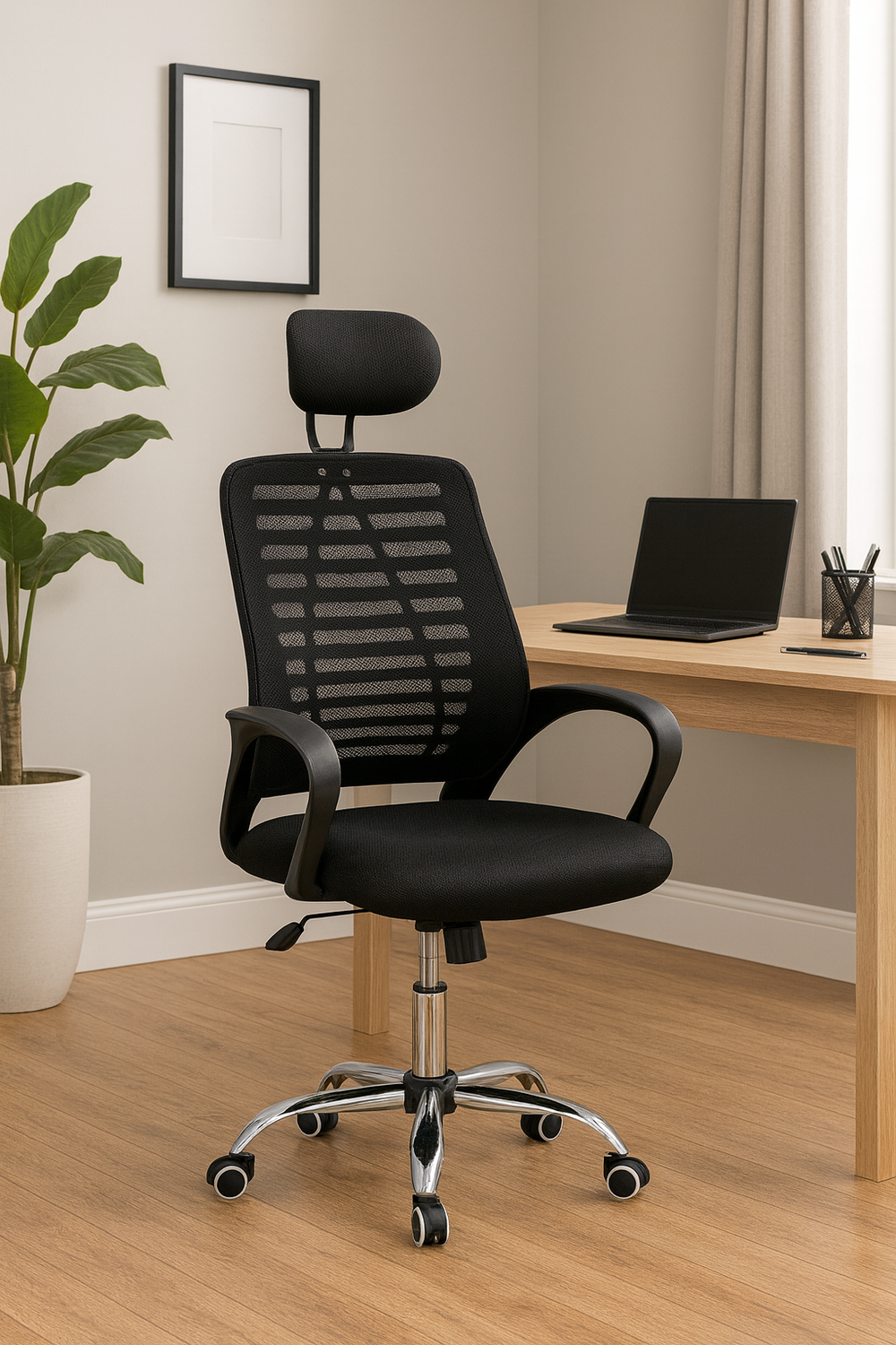 Silla Oficina O Escritorio Respaldo Ergonómico Cabecera Milan-0