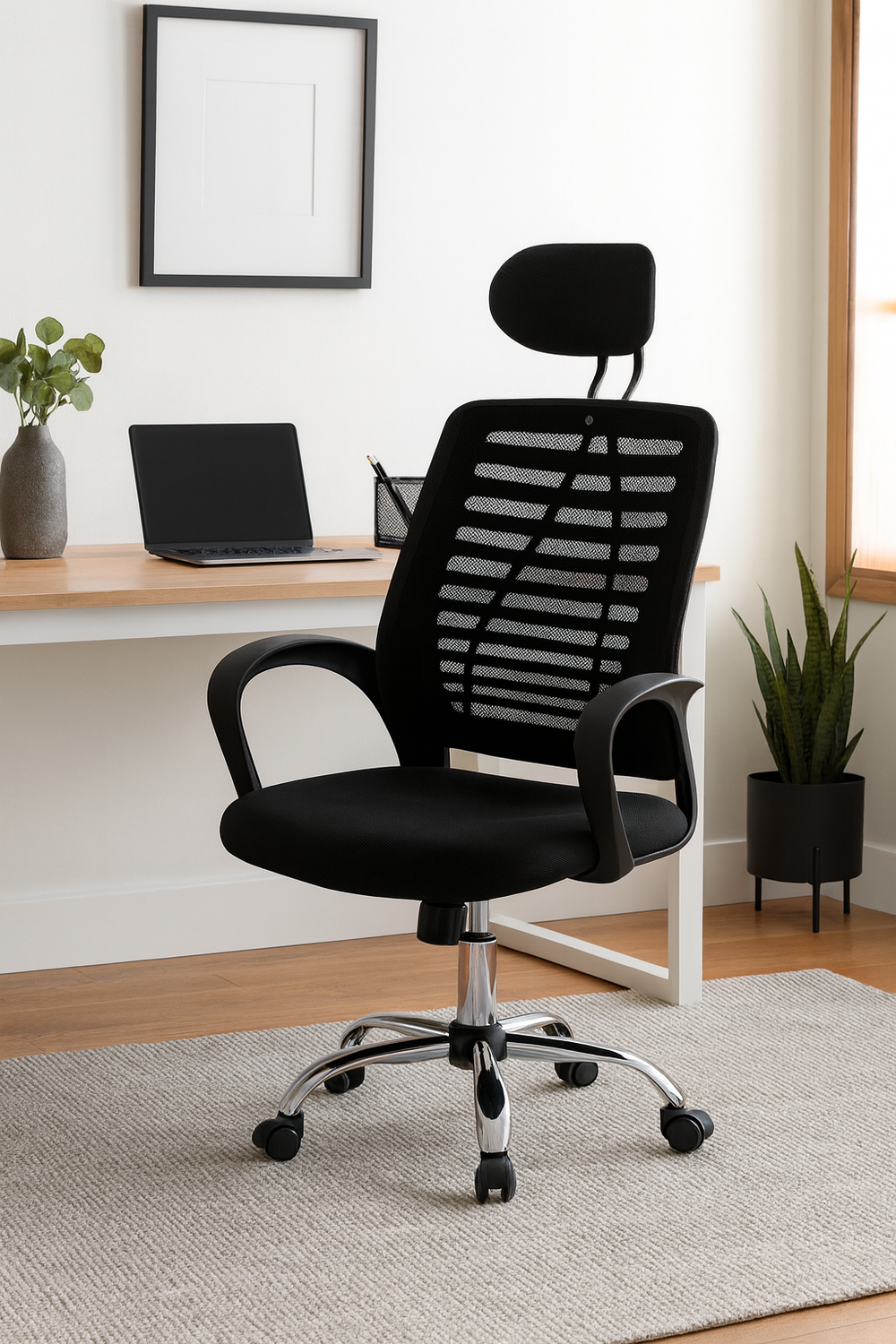 Silla Oficina O Escritorio Respaldo Ergonómico Cabecera Milan-1