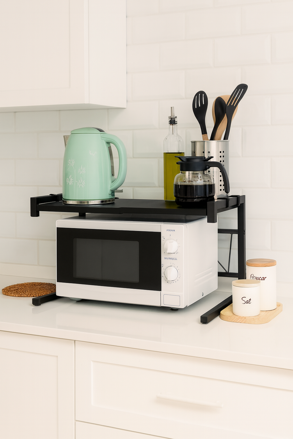 Estante Repisa De Cocina Microondas Extensible-3