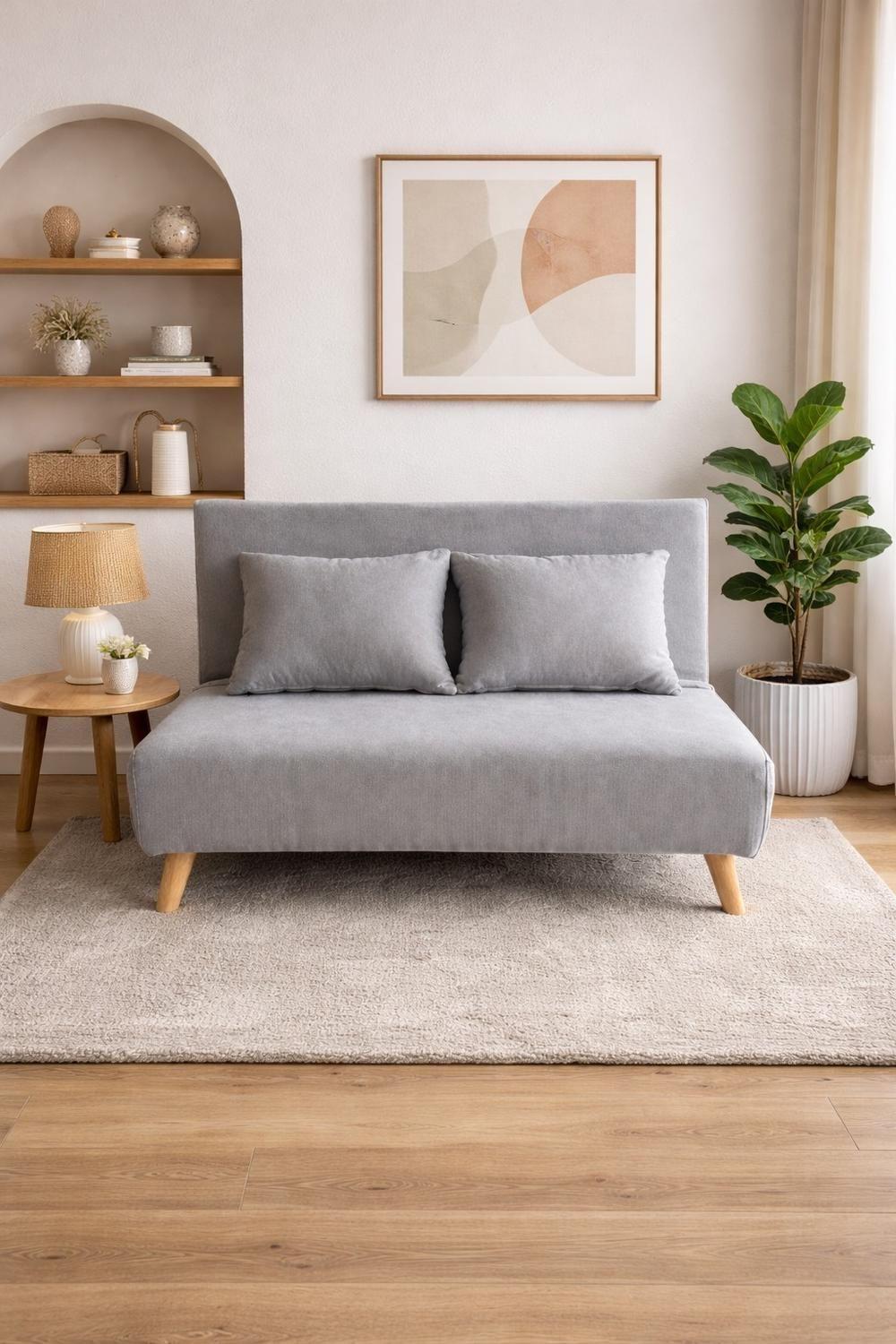 Sillon Doble Sofa Cama Plegable Beirut Gris-3