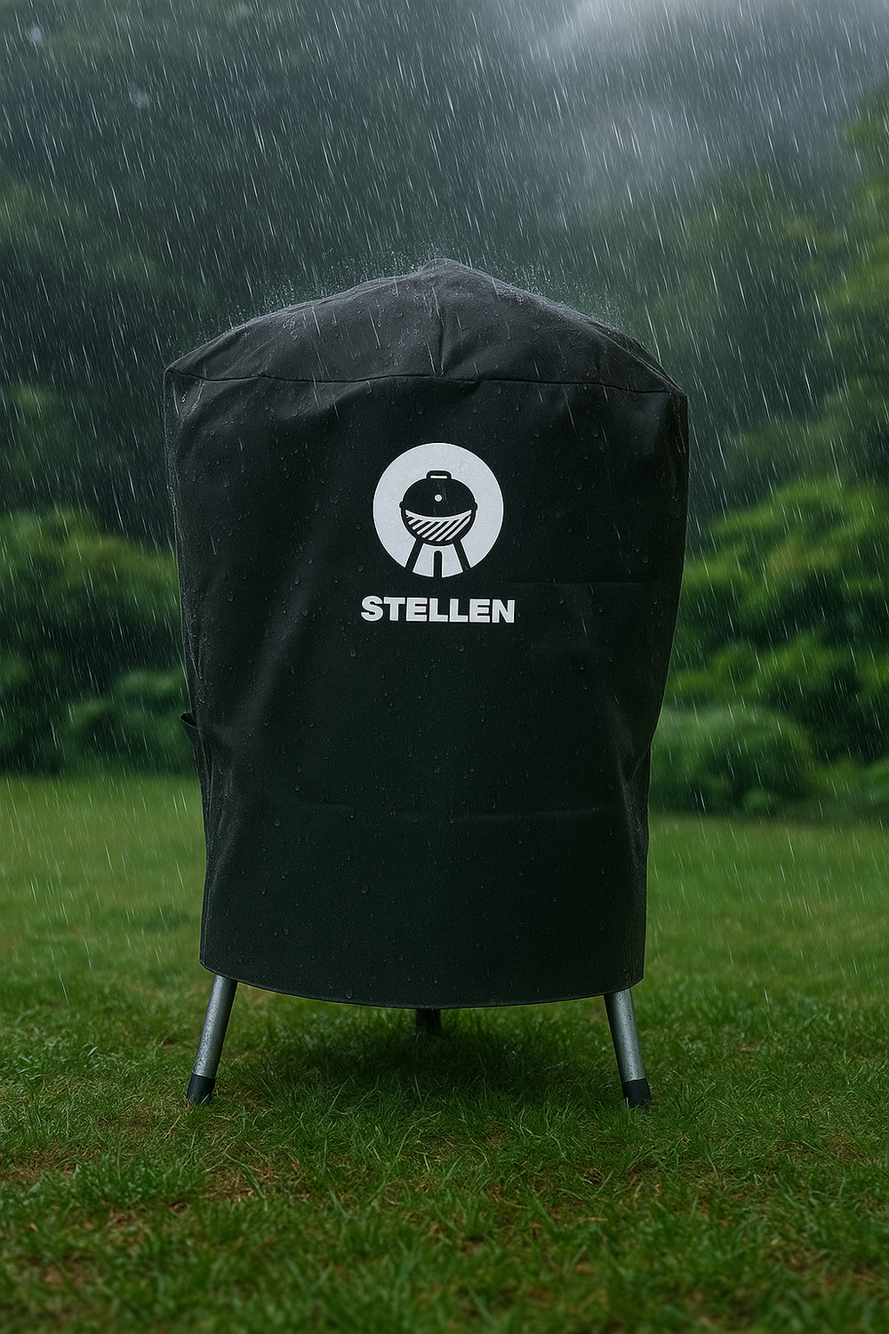 Cubre Parrilla Impermeable Funda Algarrobo Redonda-3