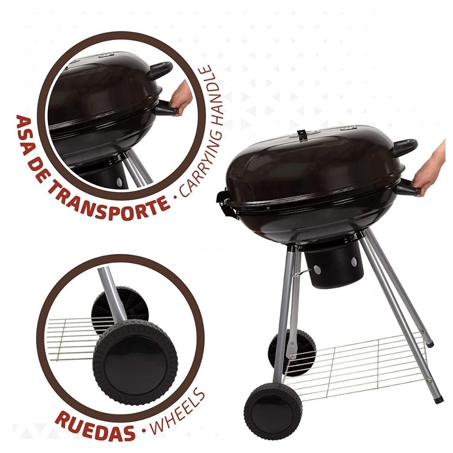 Parrilla A Carbon Modelo Algarrobo Redonda-7