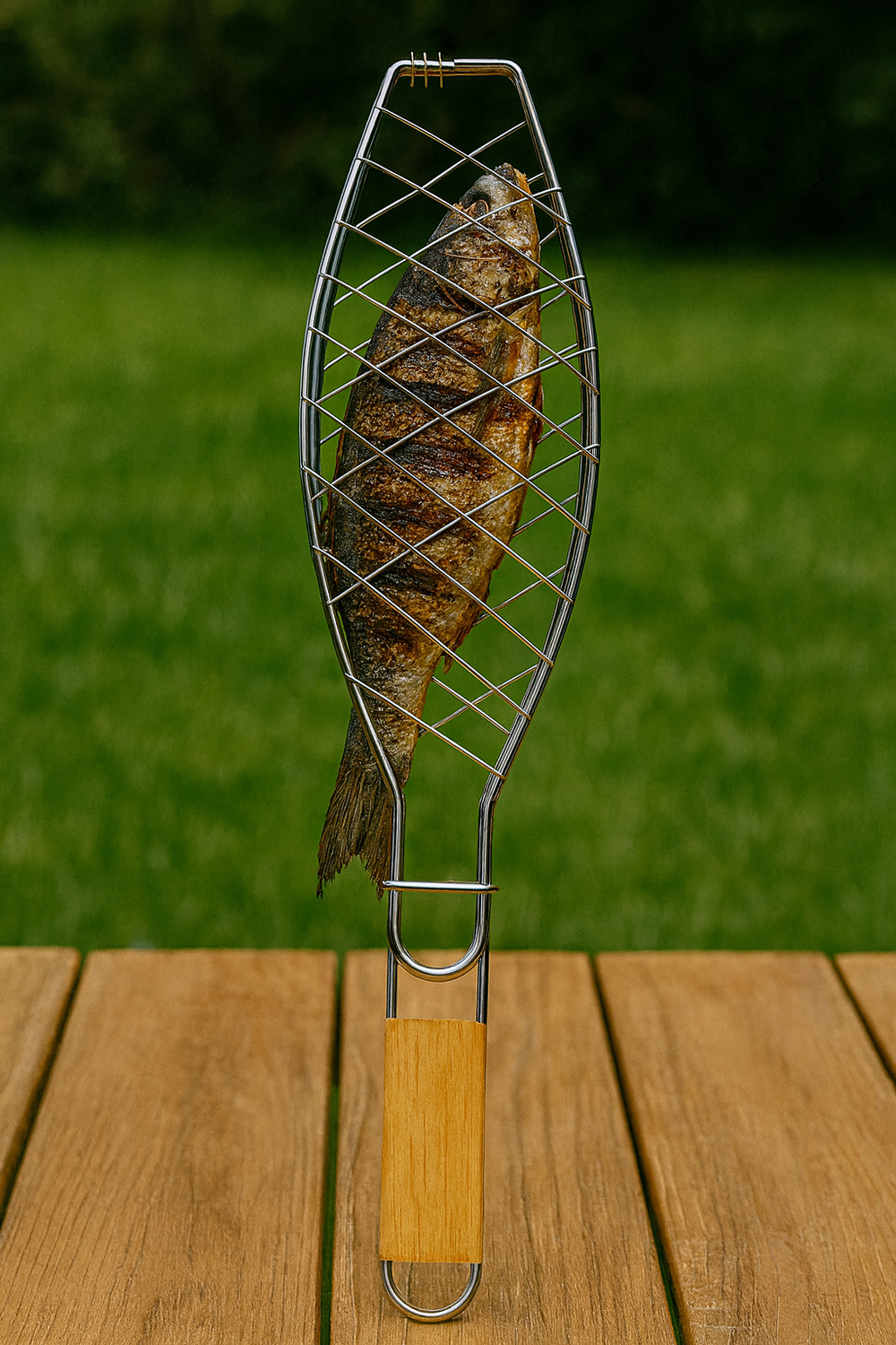 Rejilla Para Asar Vegetales Y Pescado Xl Madera-2