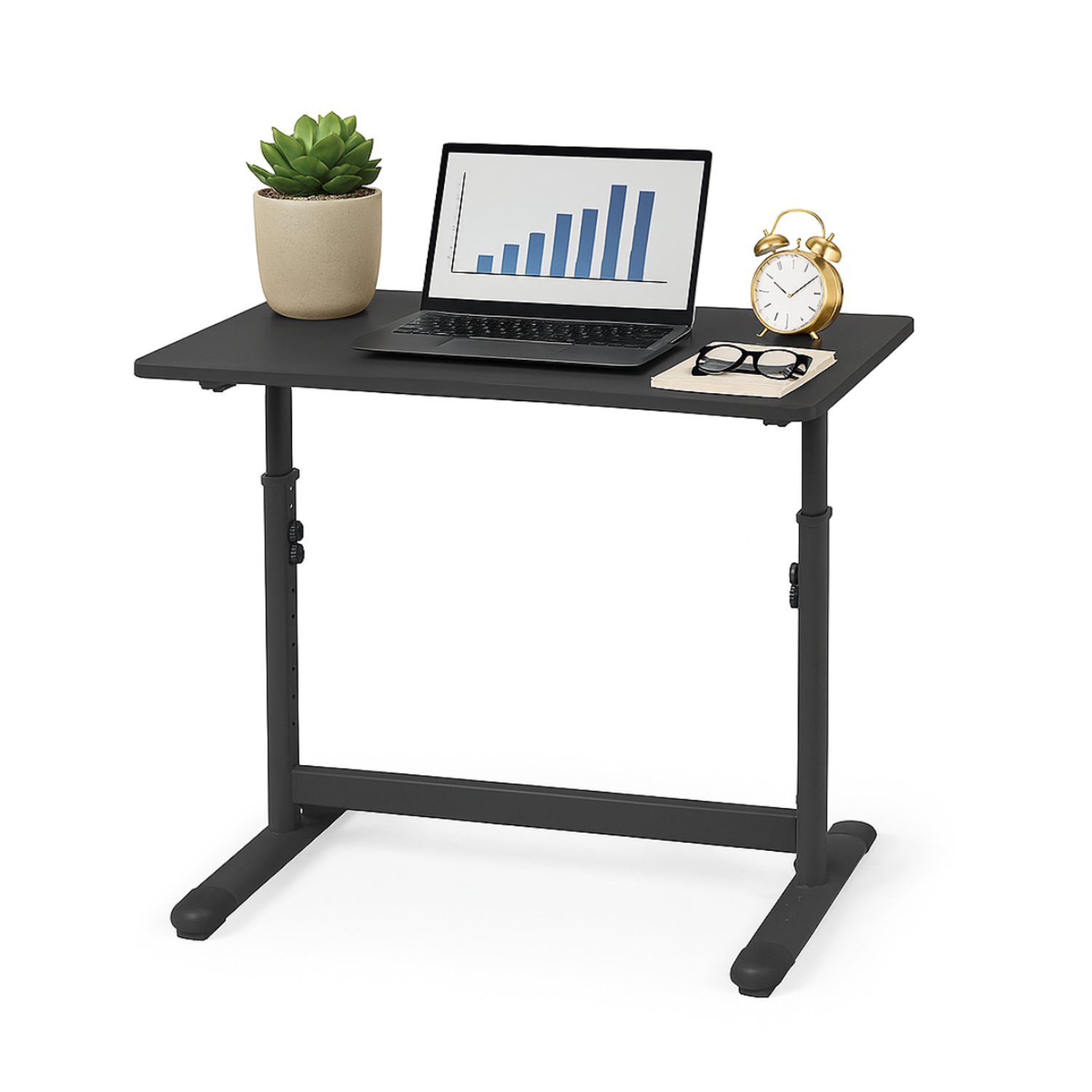 Escritorio con Altura Ajustable Bilbao Negro-7