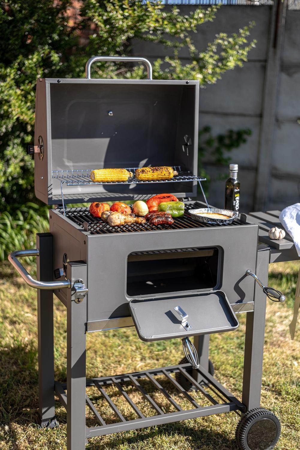 Parrilla A Carbon Modelo Roble-4