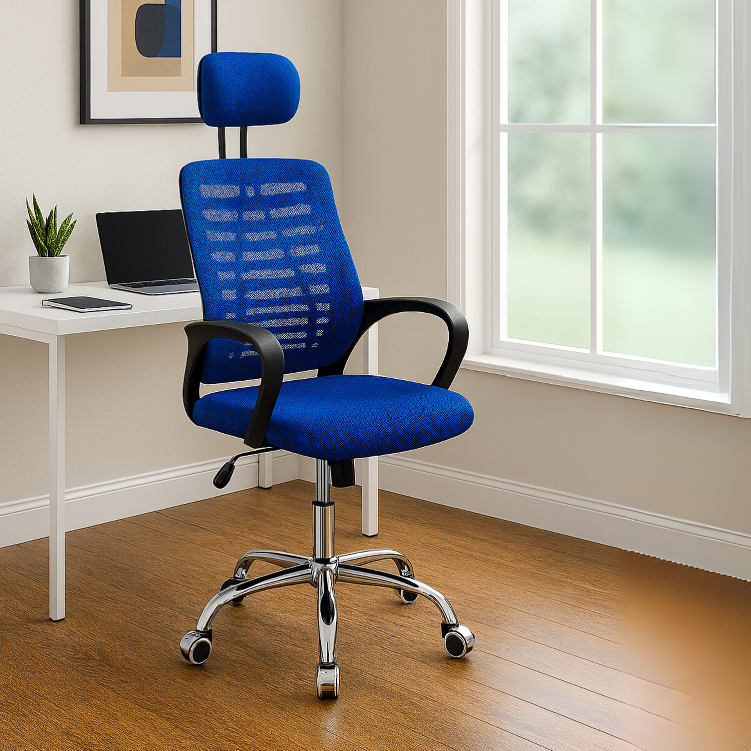 Silla Ejecutiva Milan Azul-5