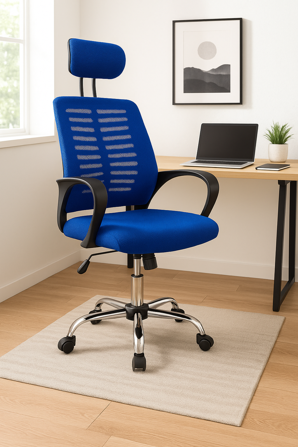 Silla Ejecutiva Milan Azul-2