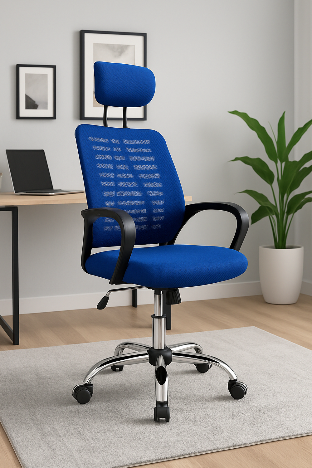 Silla Ejecutiva Milan Azul-3