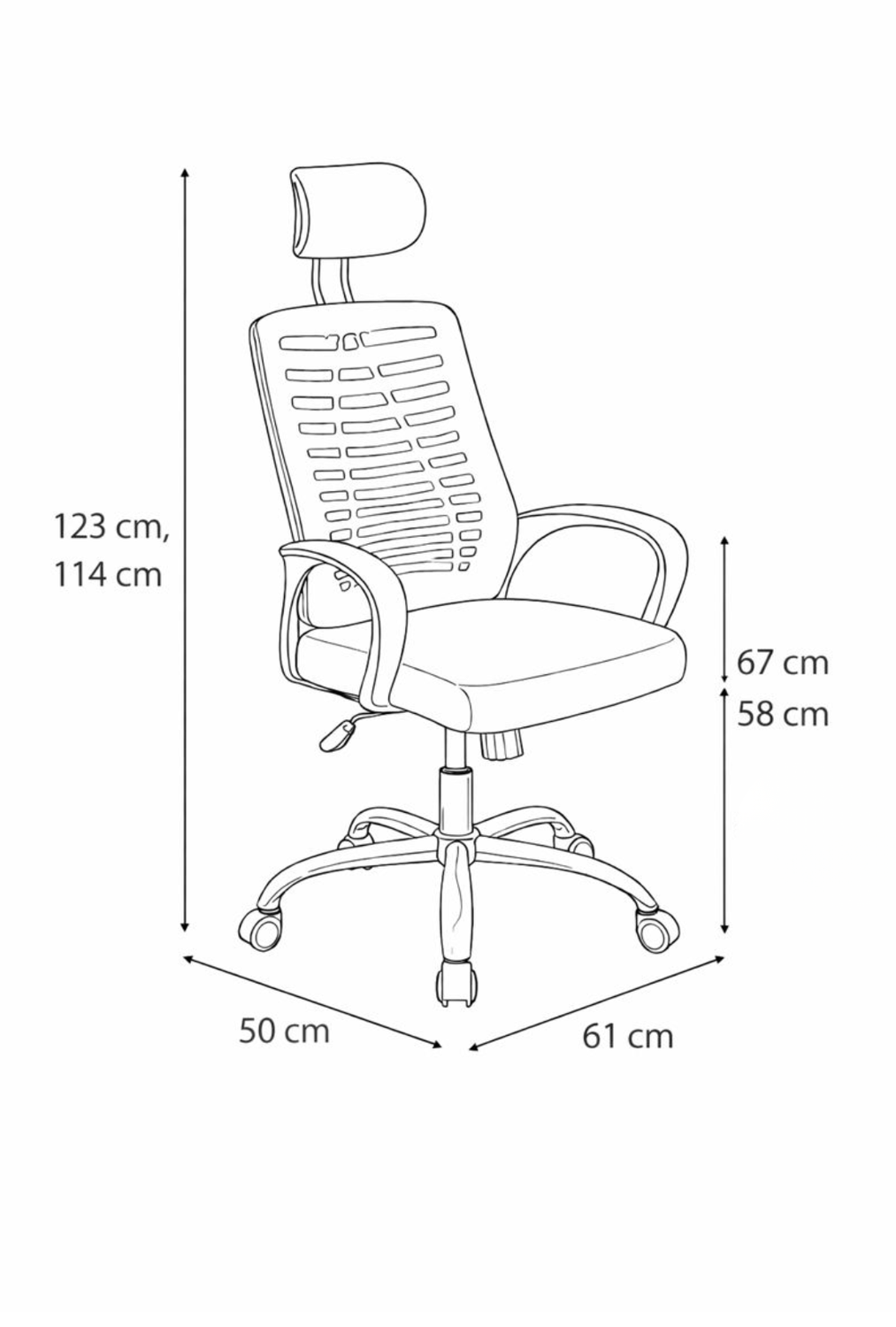 Silla Ejecutiva Milan Azul-8