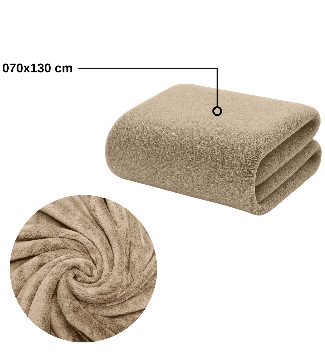 Pack 2 Toallas Taupe Microfibra 070x130-3