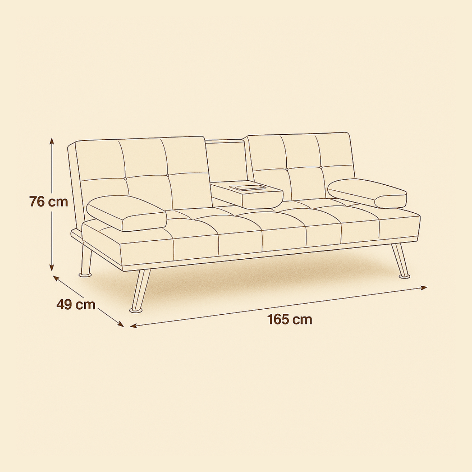 Futon Couch Ibiza-8