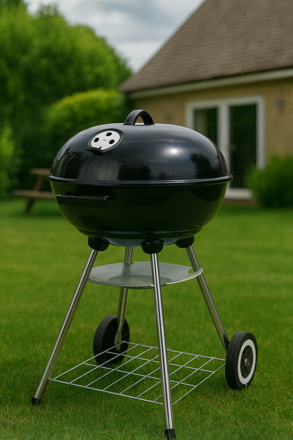 Parrilla A Carbon Encina Con Ruedas-2