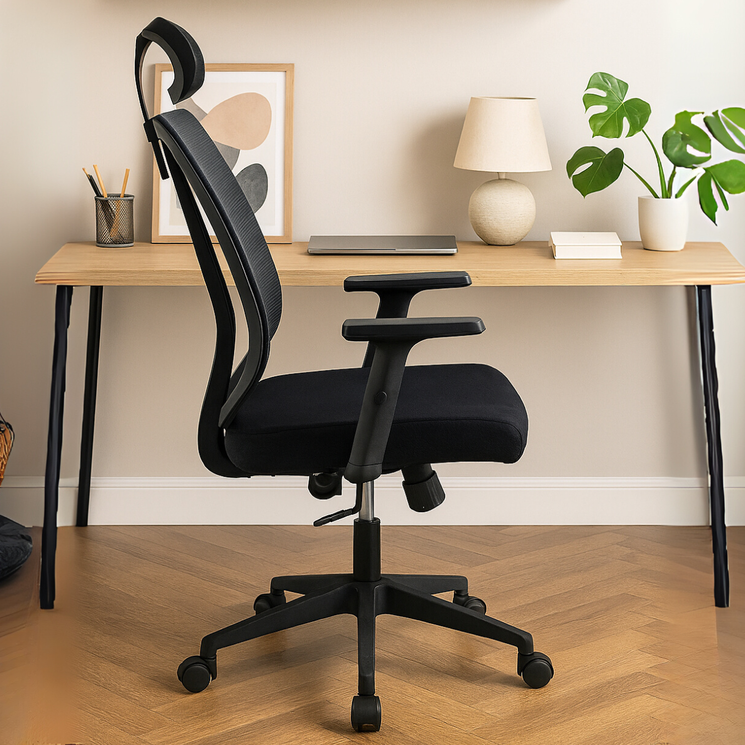 Silla De Oficina Apoyacabeza, Con Brazo Regulable Doha-8