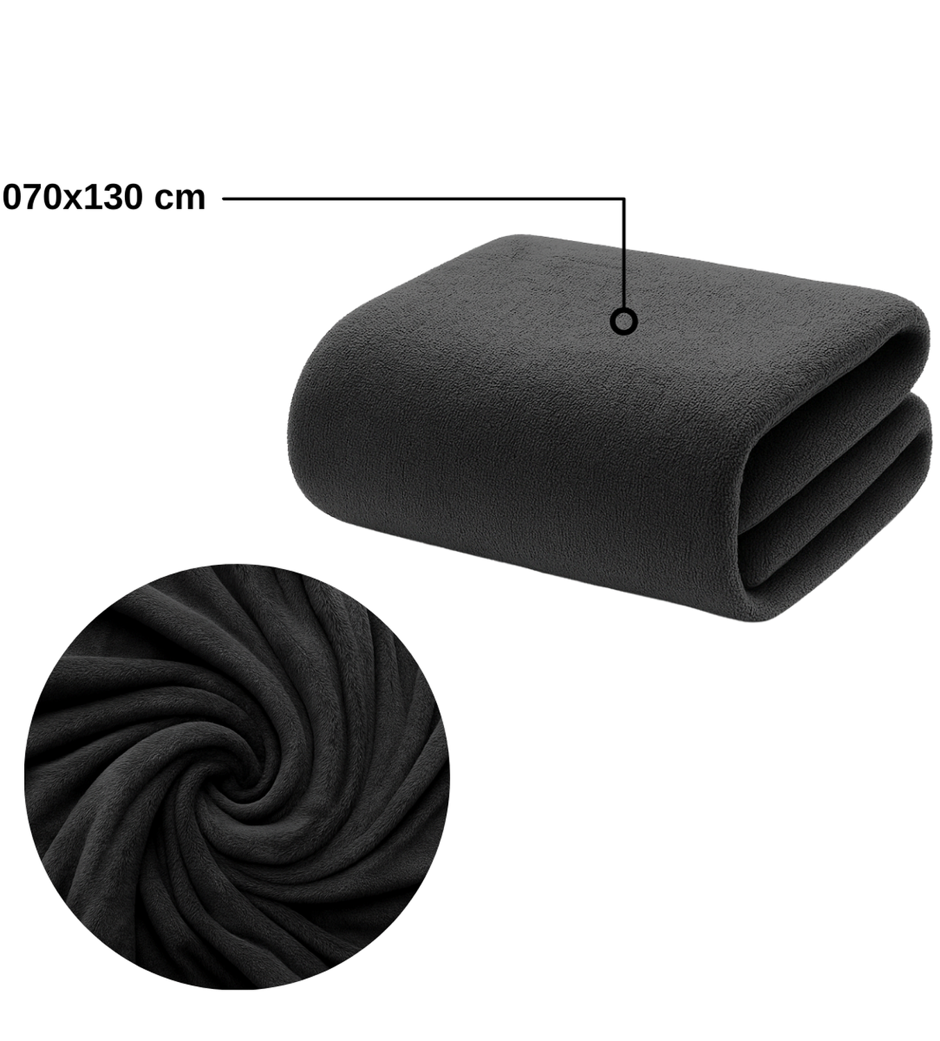 Toalla Negra Microfibra 070x130-3