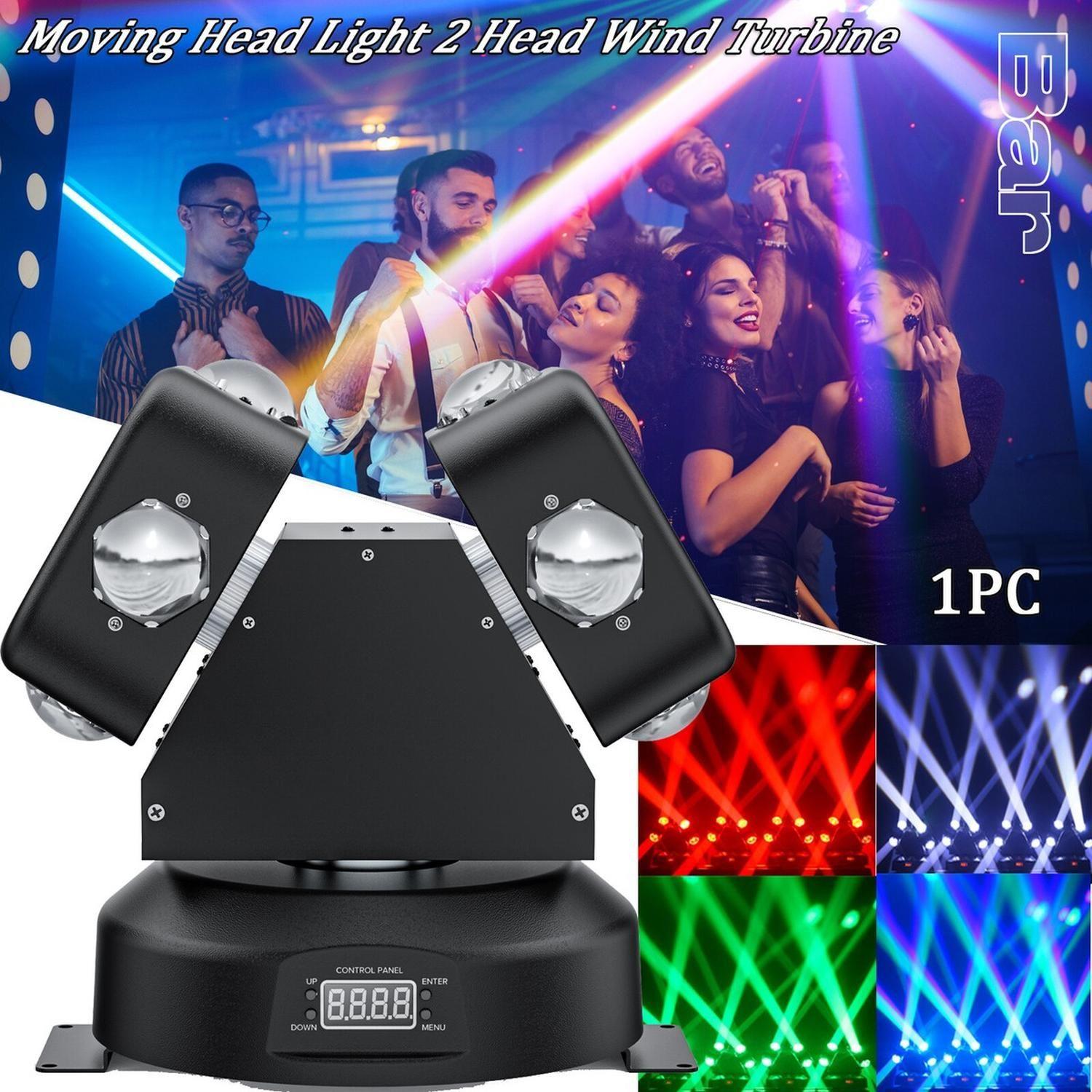 Moving Head Doble 8 LED LASER RGB LCD-2