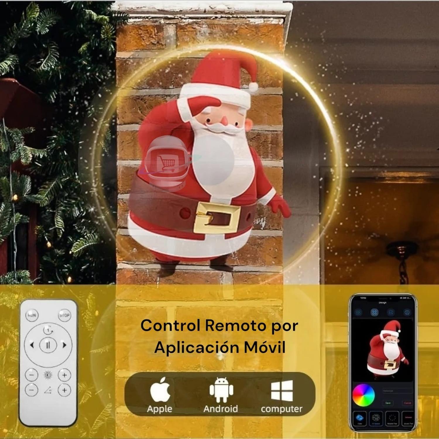 Proyector 3D Holograma 42cm Mica Pared App Movil-4