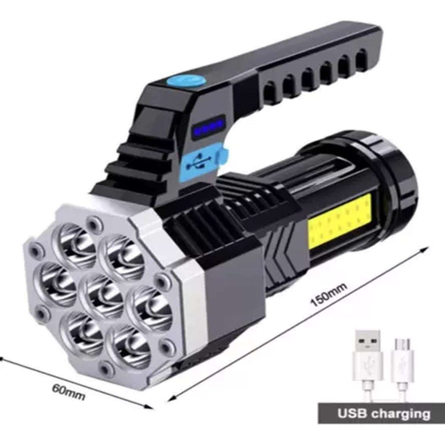Linterna Led Usb Recargable Foco Camping-2