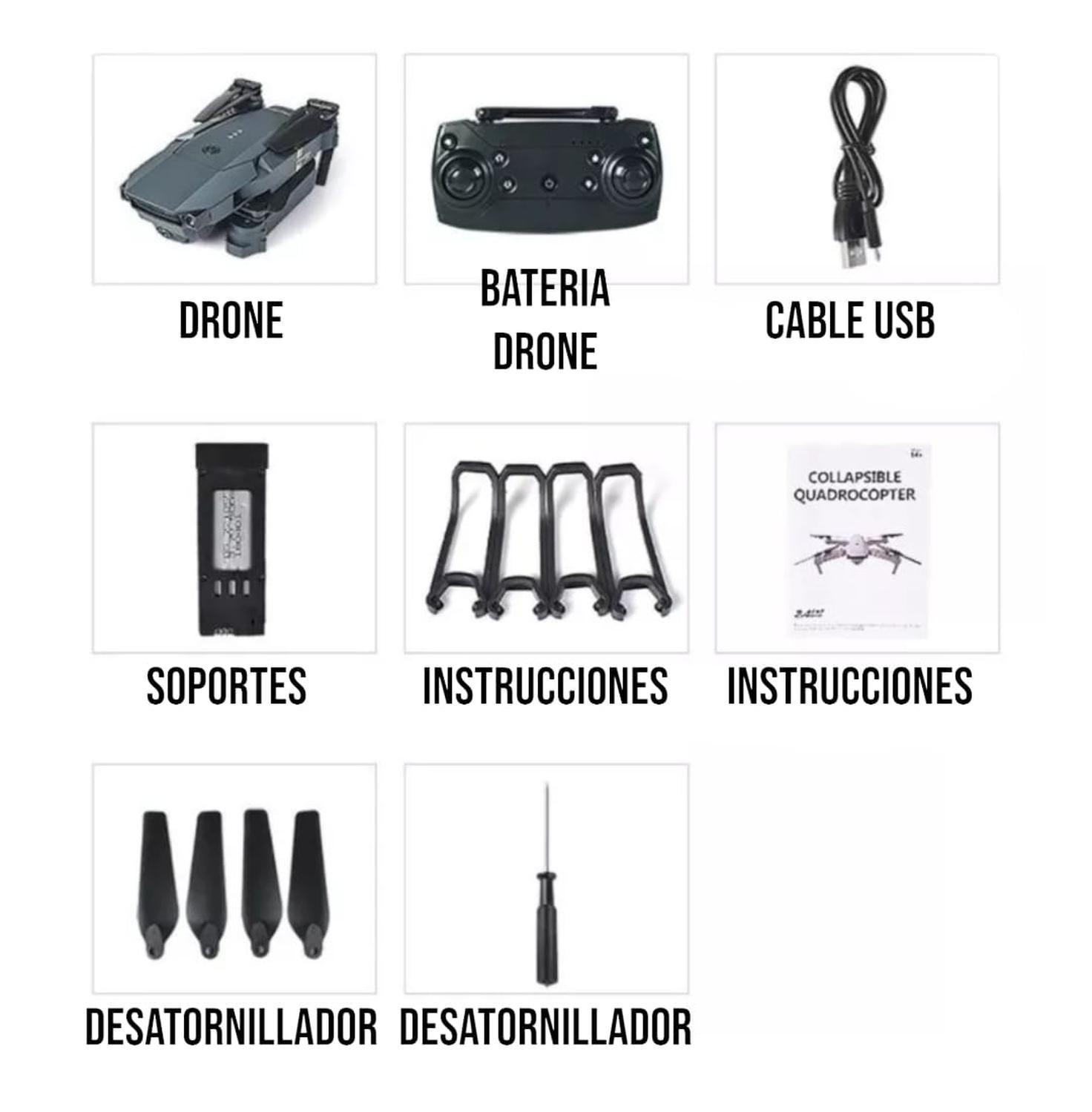 Drone Wifi Camaras 4K Modelo Pro9-4