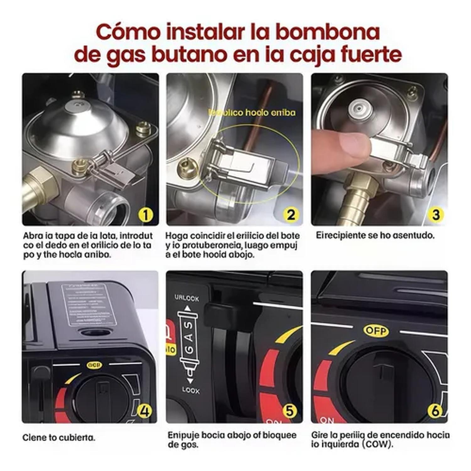 Calefactor Portatil Cocina Gas Camping Seguridad-3
