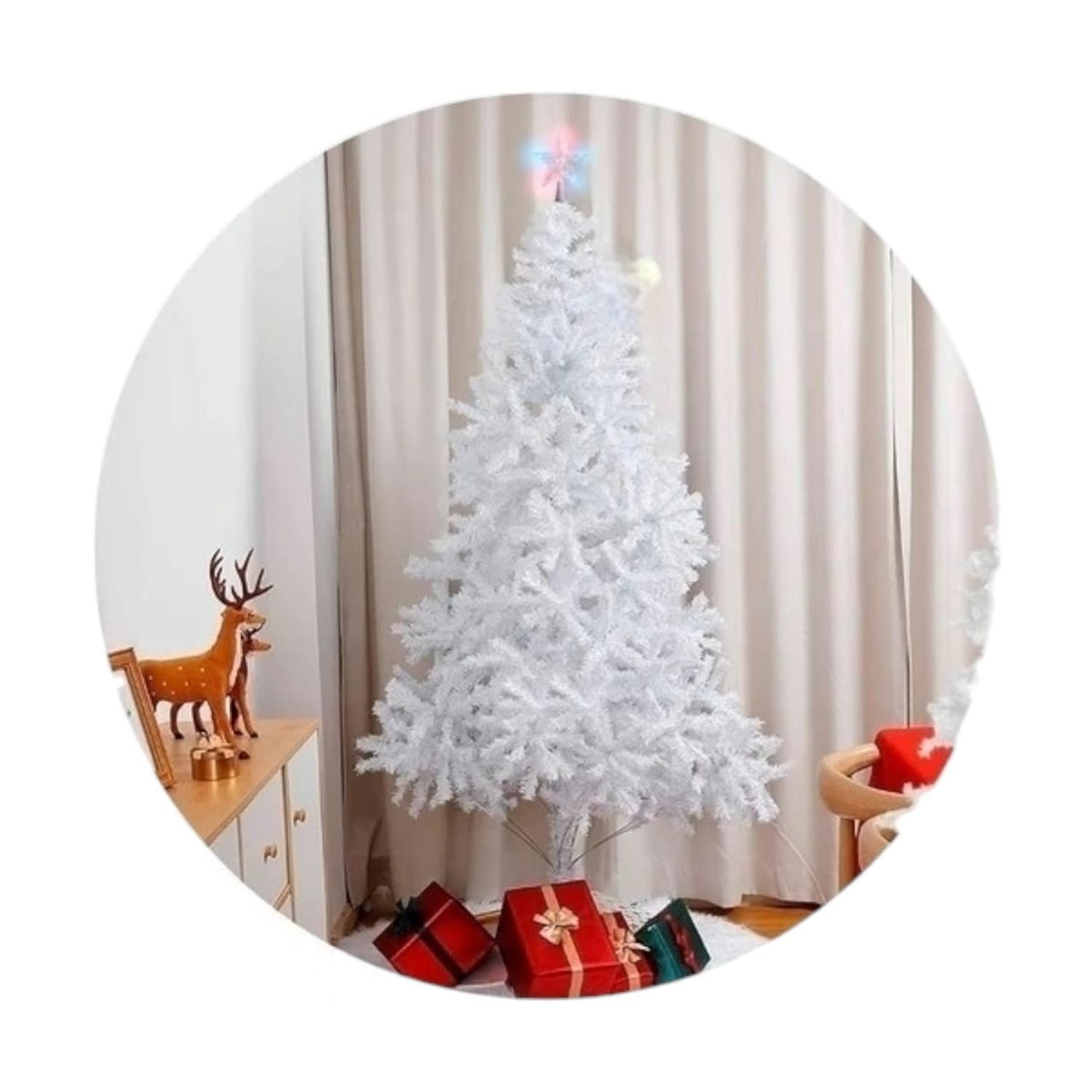 Arbol de Navidad 240cm Blanco Ramas Frondoso-1