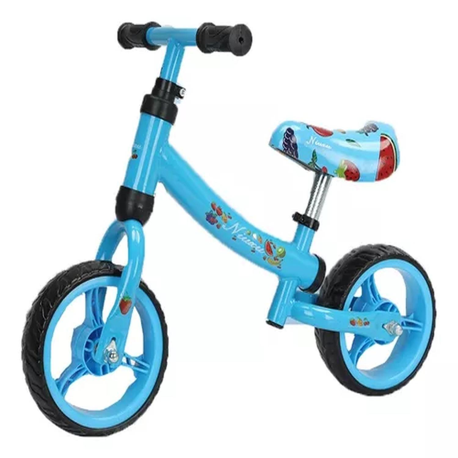 Bicicleta De Aprendizaje Equilibrio Madera Azul-0