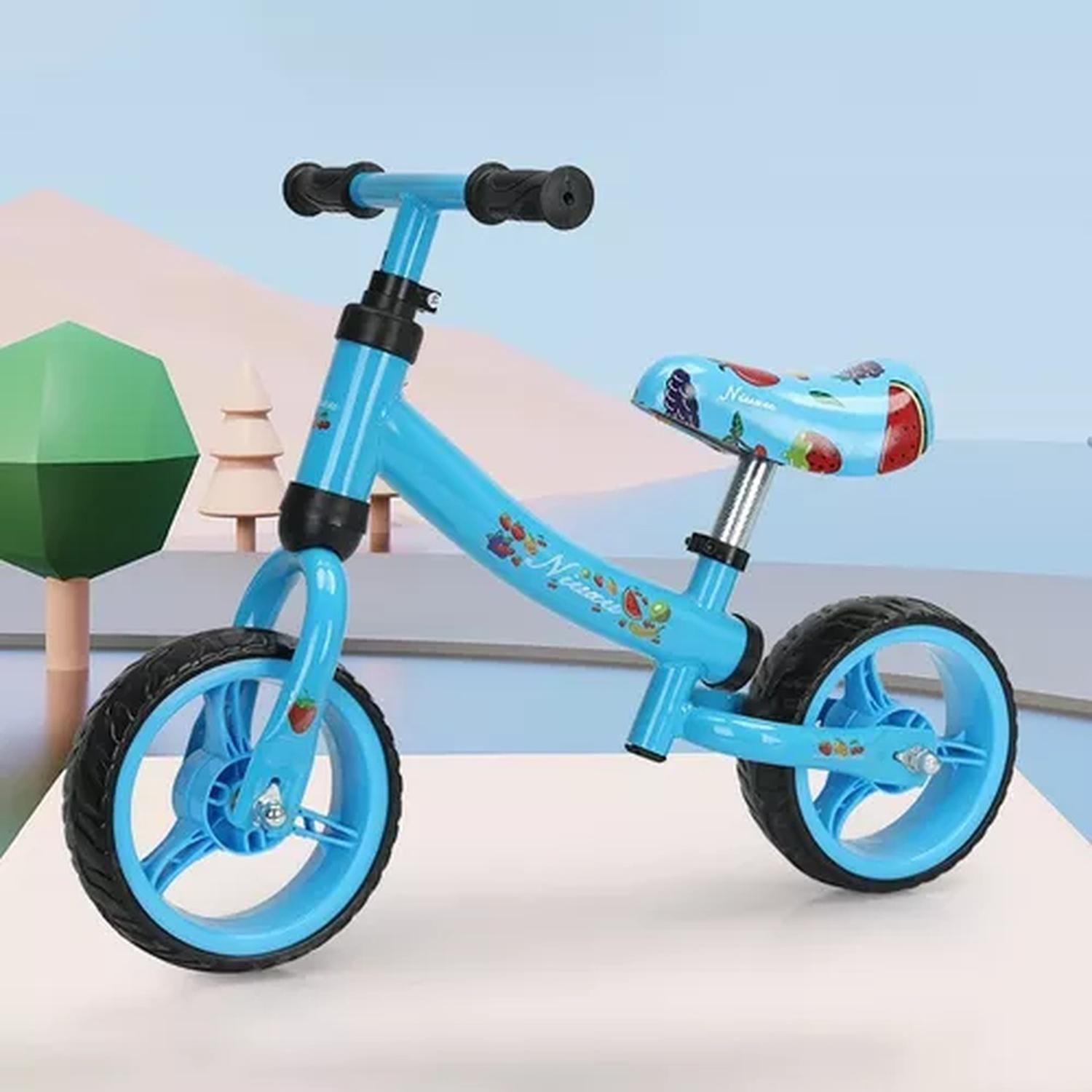 Bicicleta De Aprendizaje Equilibrio Madera Azul-1