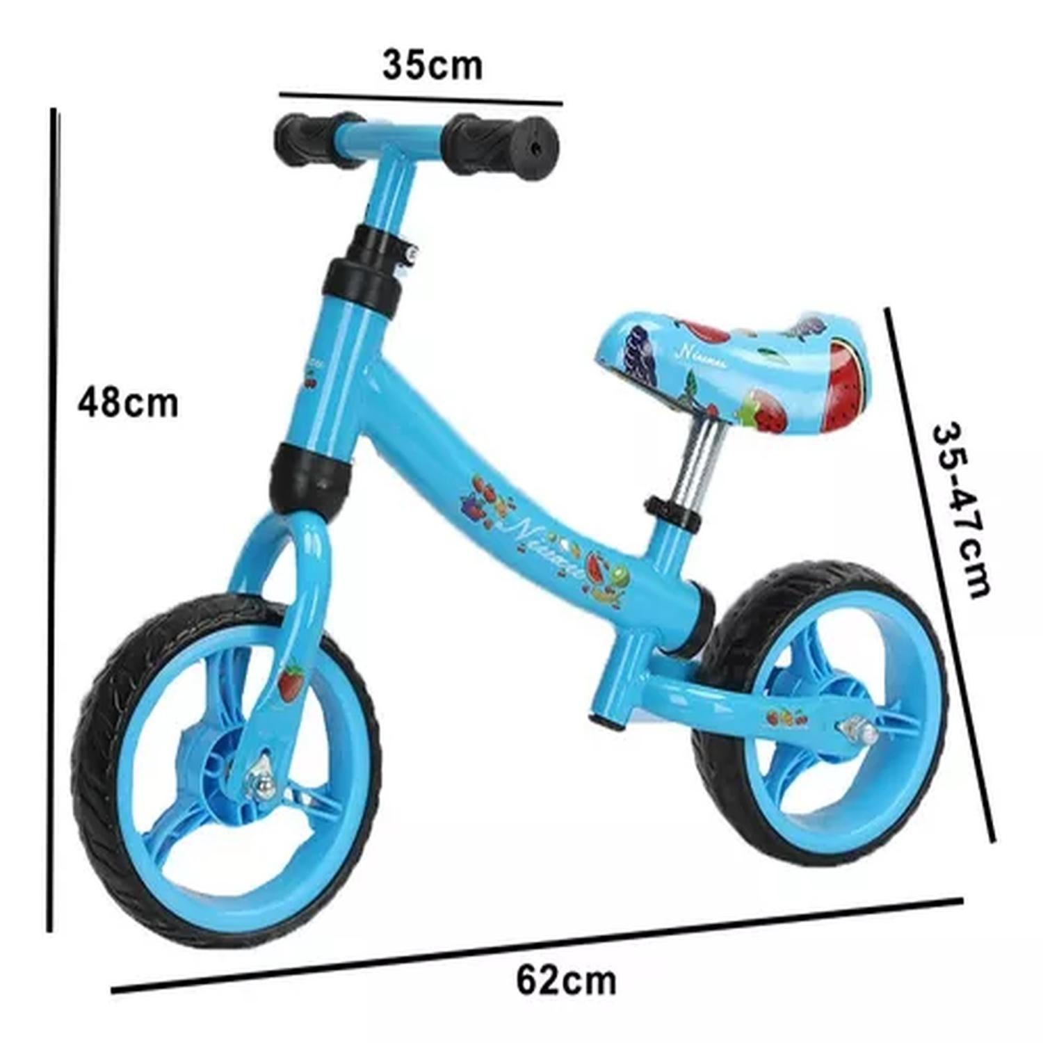 Bicicleta De Aprendizaje Equilibrio Madera Azul-2