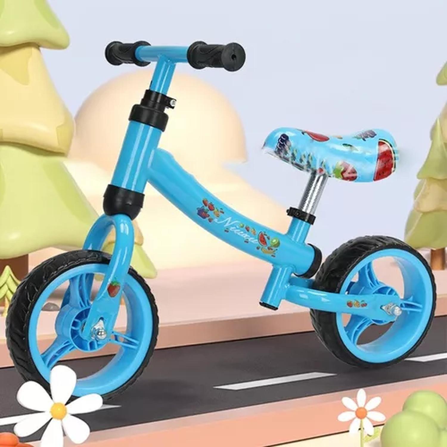 Bicicleta De Aprendizaje Equilibrio Madera Azul-3