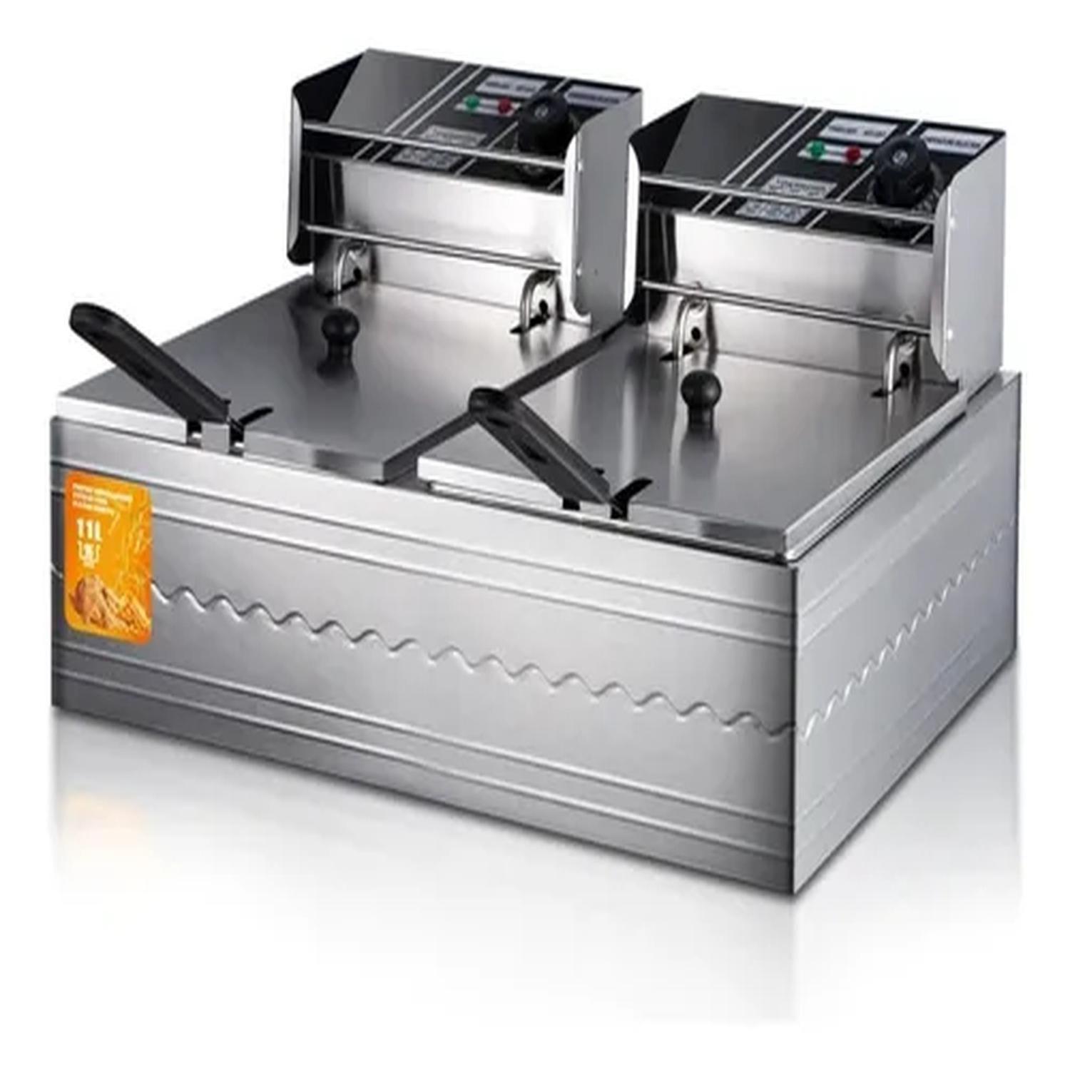 Freidora De Aceite Doble Canasto 11L-4