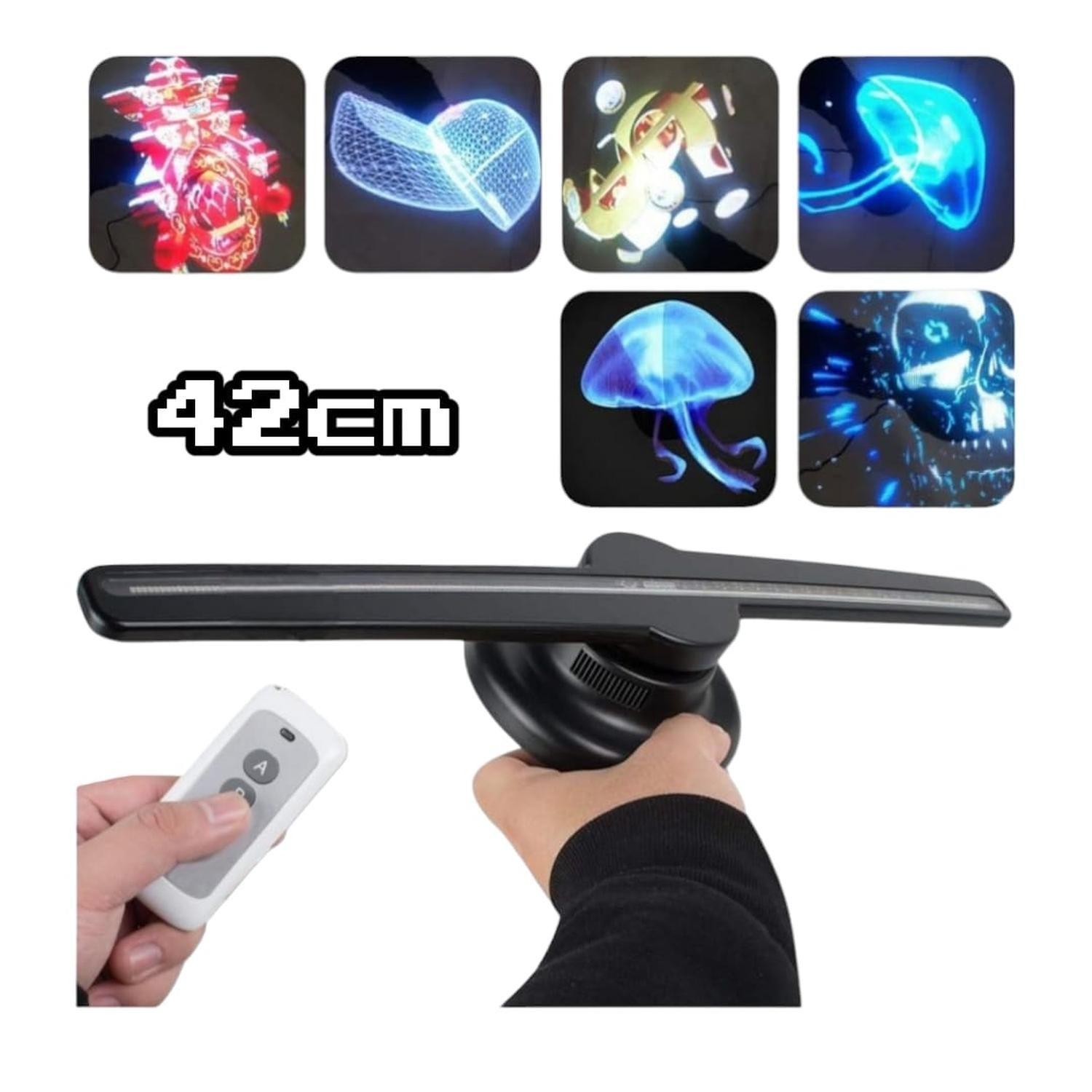 Proyector 3D Holograma 42cm Pared Memoria Control-0