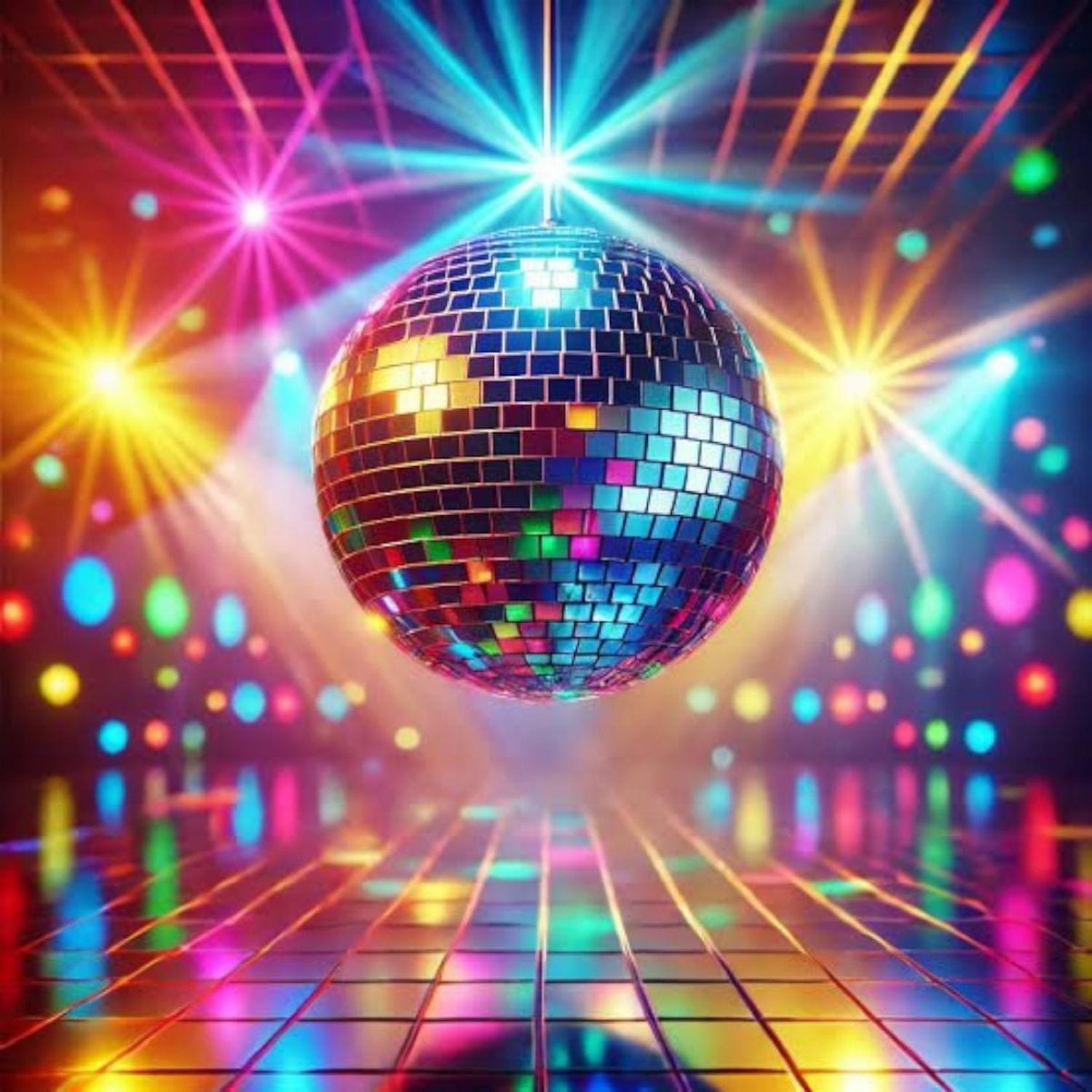 Bola Espejada Discoteca Cristal 40cm Motor Giratorio-2