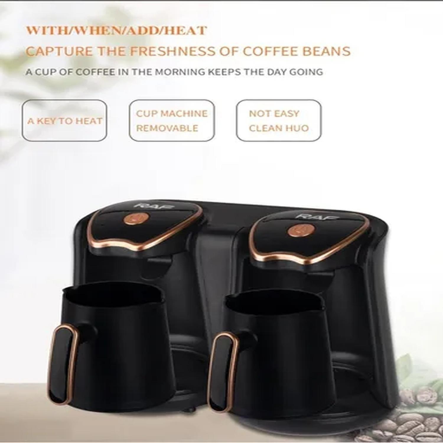 Cafetera Turca Eléctrica Semi Automática Doble-2