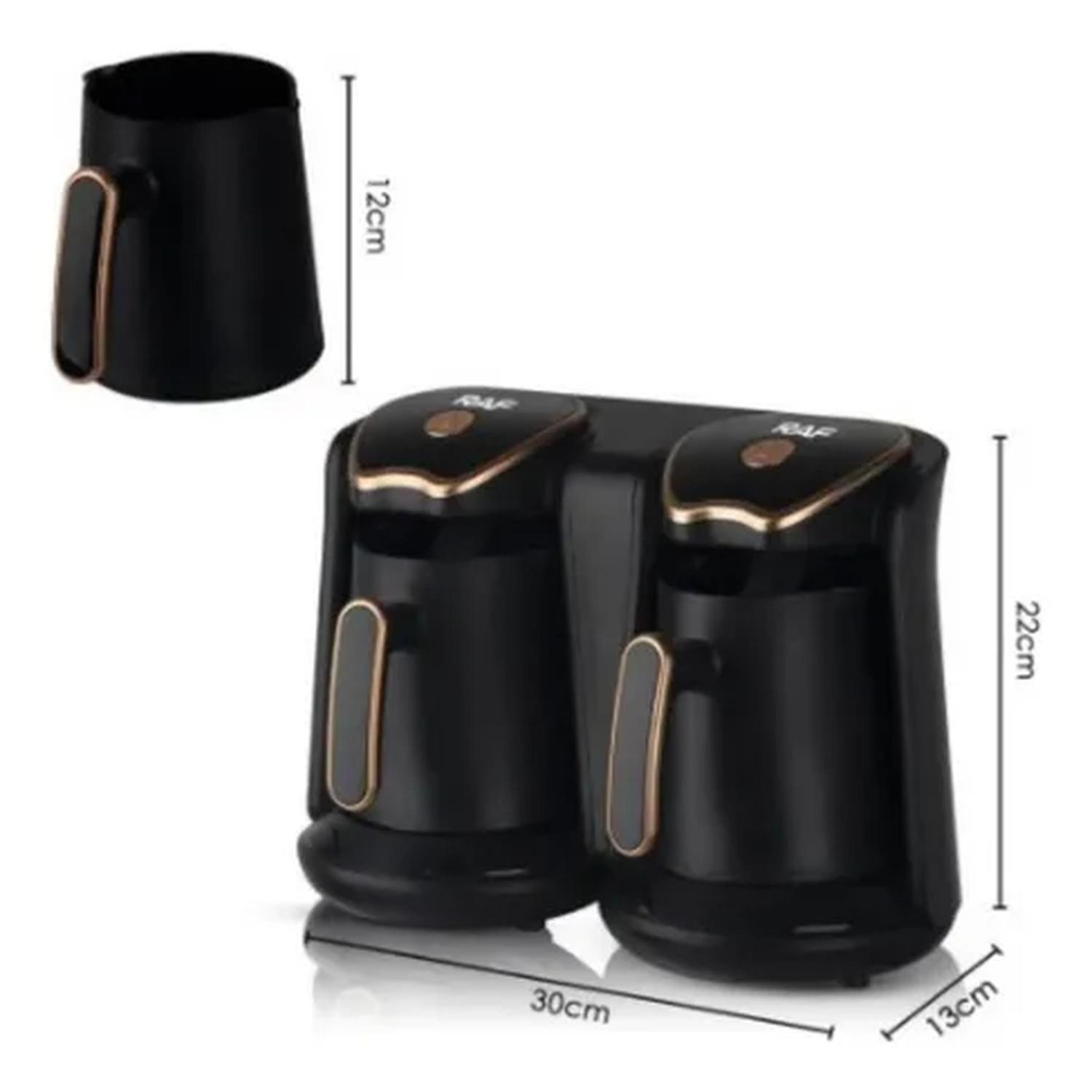 Cafetera Turca Eléctrica Semi Automática Doble-4