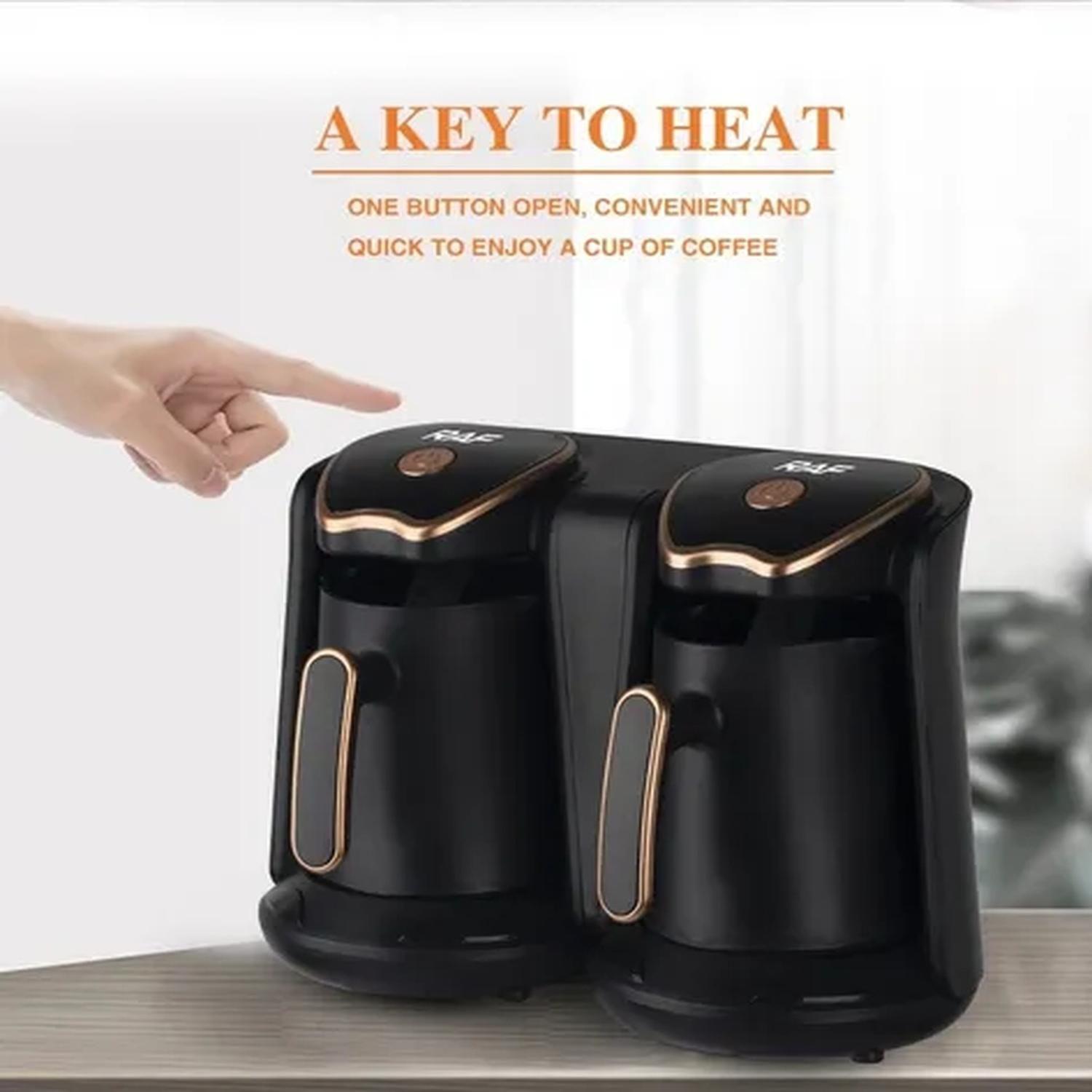 Cafetera Turca Eléctrica Semi Automática Doble-6