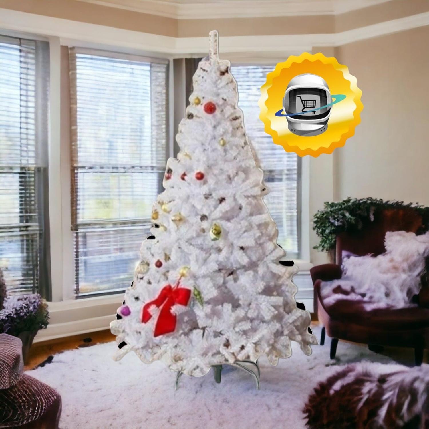 Arbol de Navidad 210cm Blanco Ramas Tradicional-2