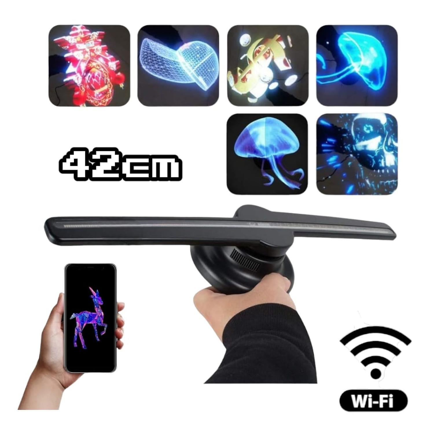Proyector 3D Holograma 42cm Pared App Movil-0